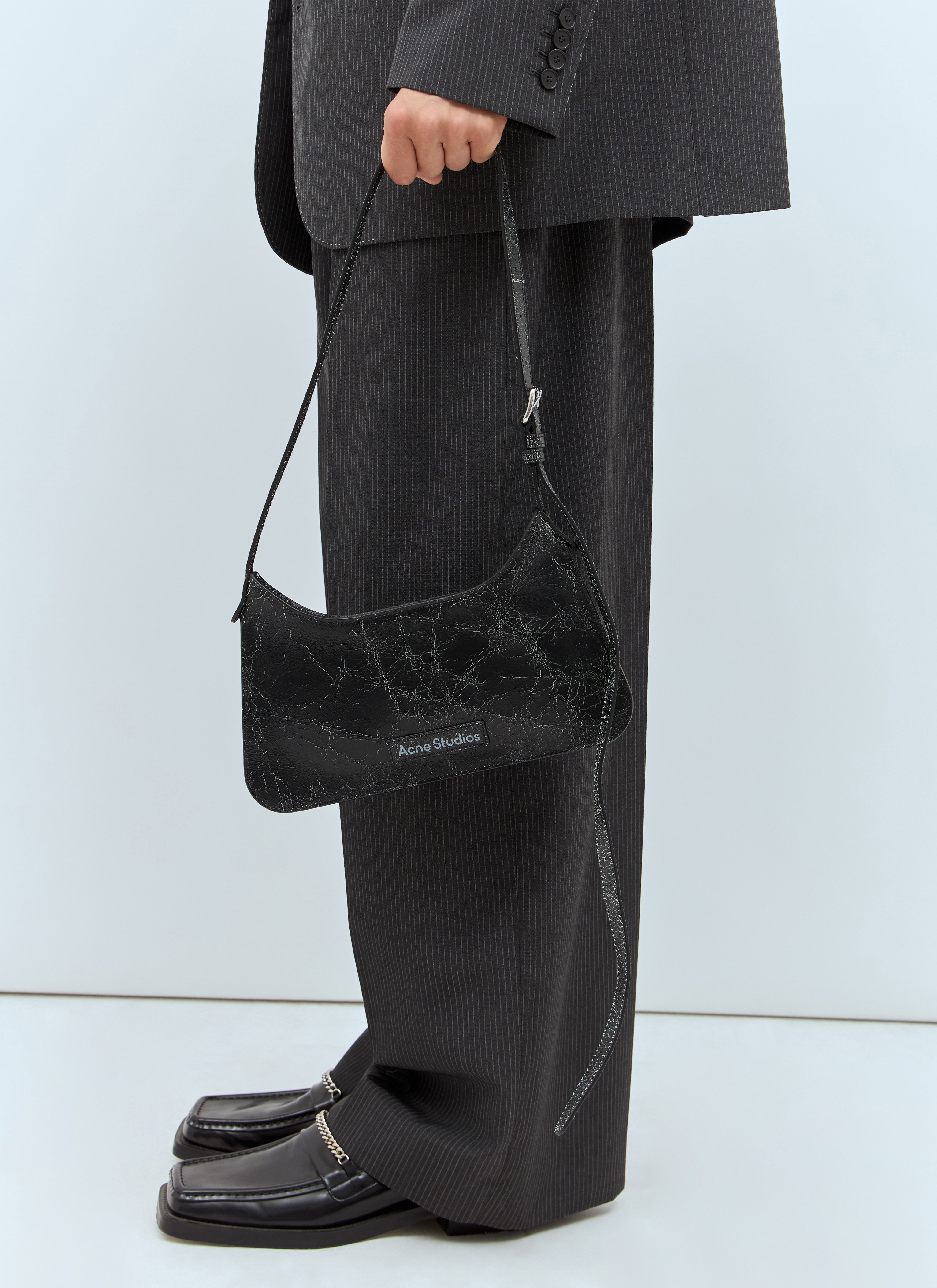 Acne Studios レディース プラットミニショルダーバッグ の ブラック