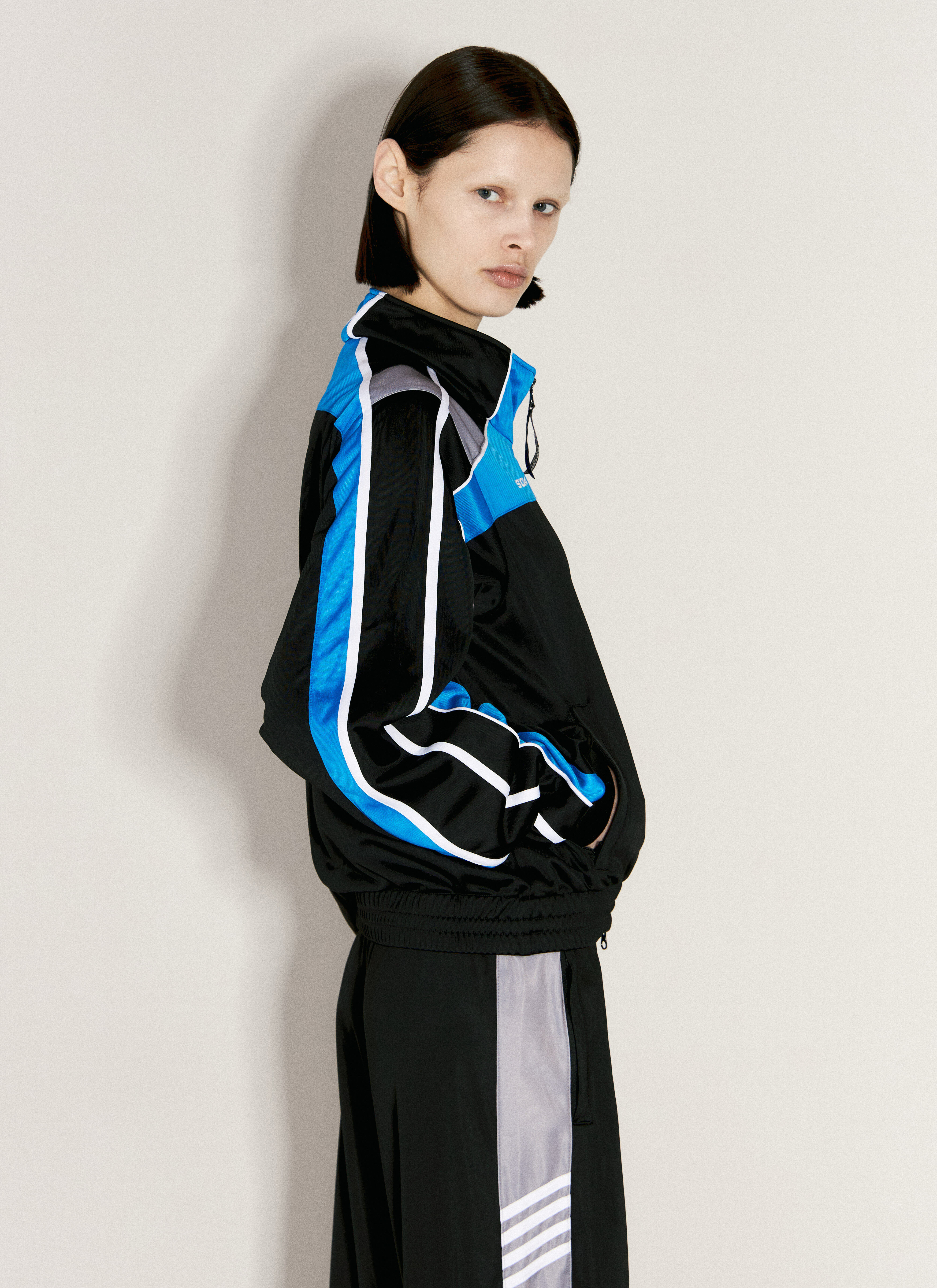 Martine Rose レディース シュリンクトラックジャケット の ブルー