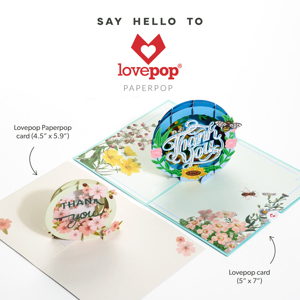 Cherry Blossom Thank You Box Set (12-Pack): Paperpop® Card – Lovepop
