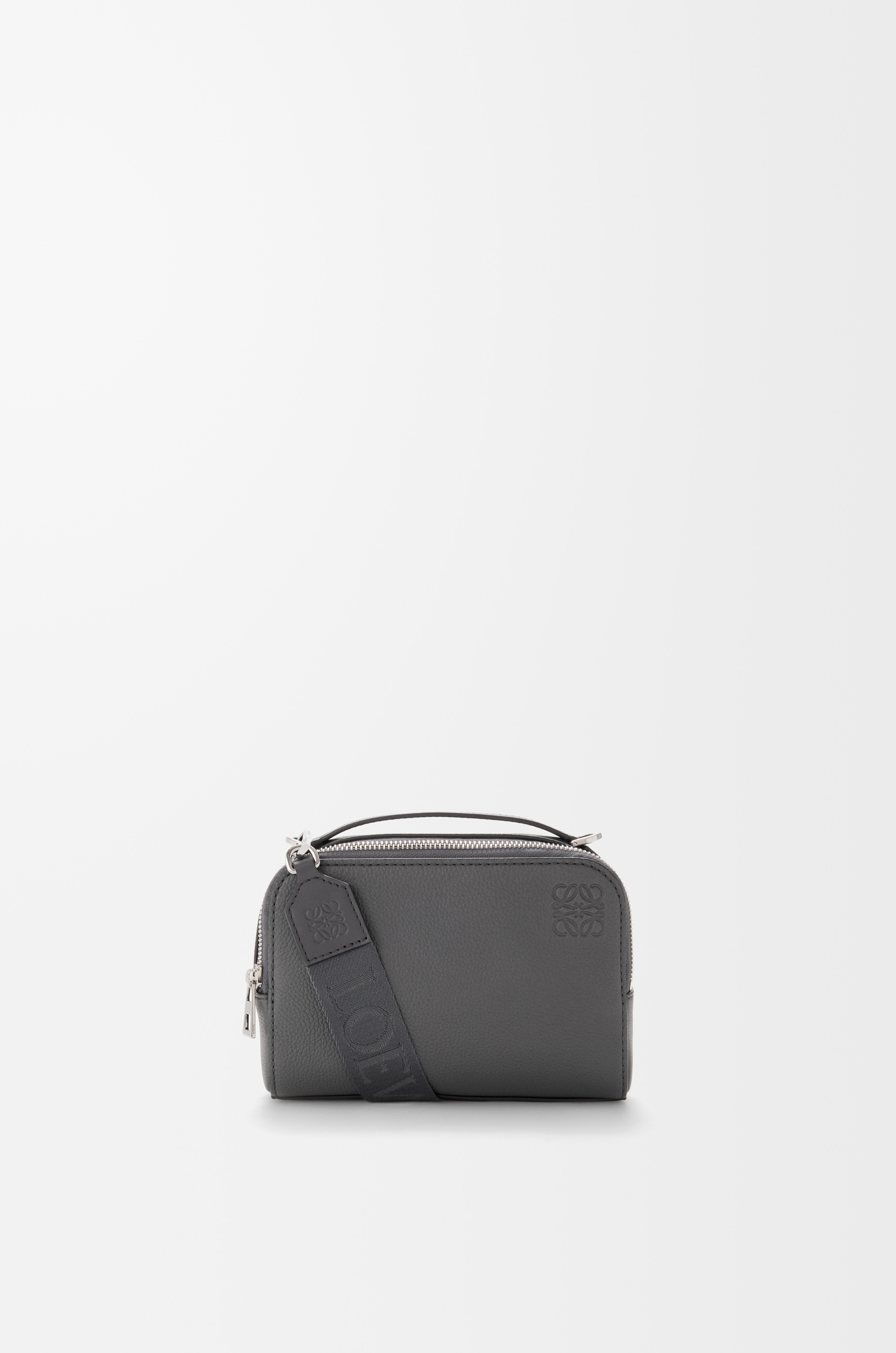 クロスボディ カメラバッグ ミニ（ソフトグレインカーフ） グレー
