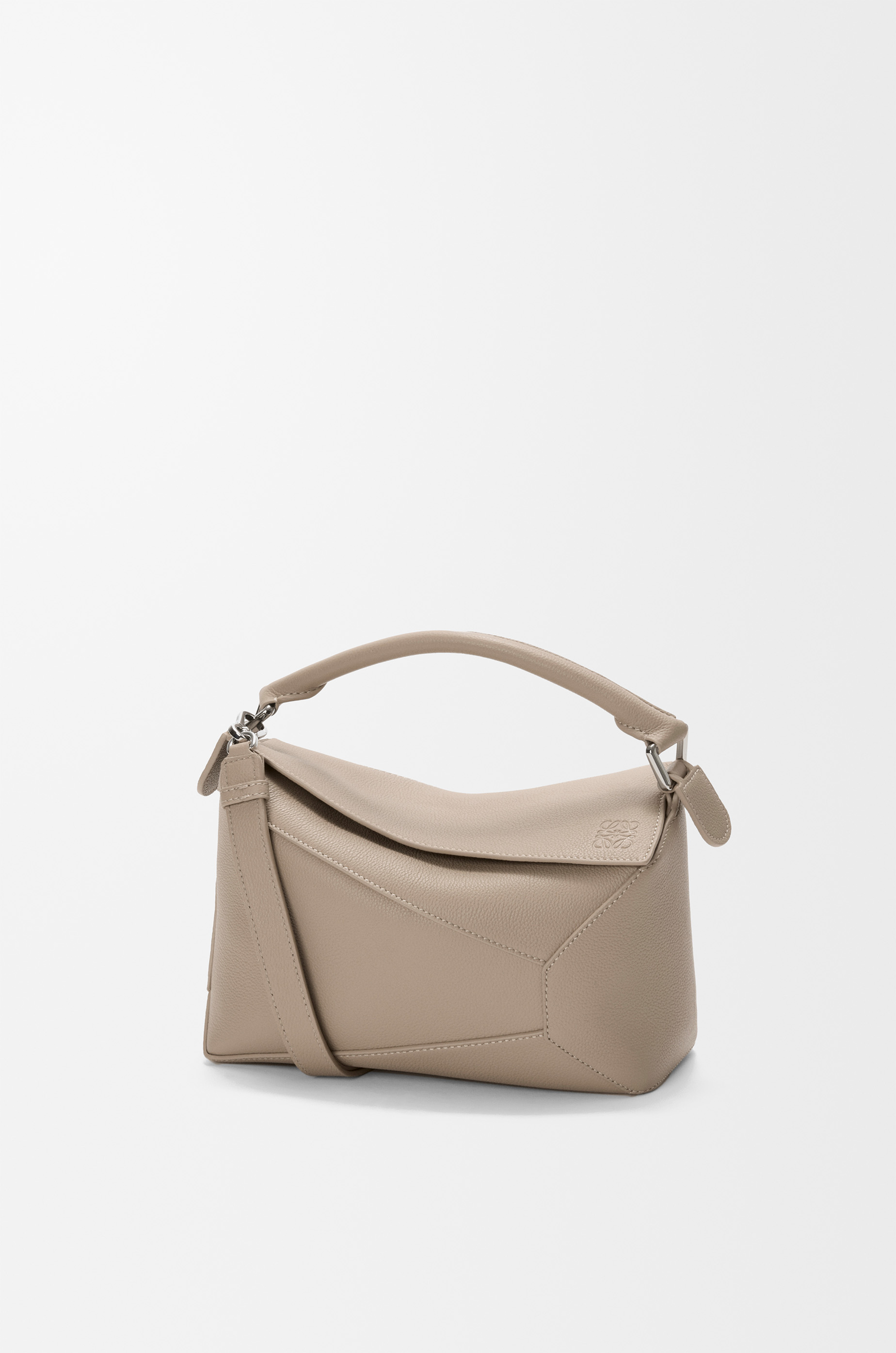 Small Puzzle Edge bag in soft grained calfskin Brown - LOEWE USA