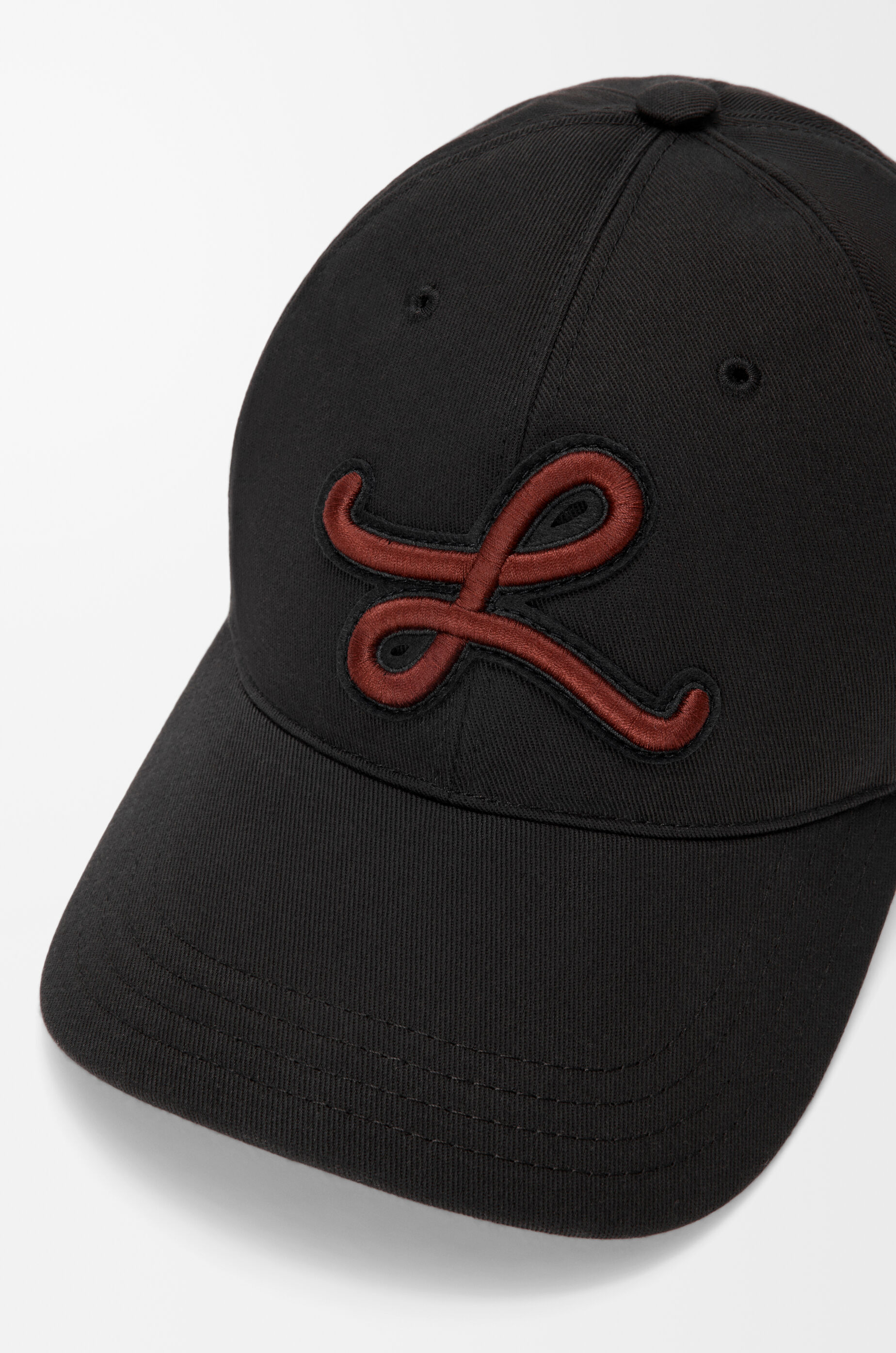 Lパッチ キャップ（コットン） ブラック - LOEWE Japan official website