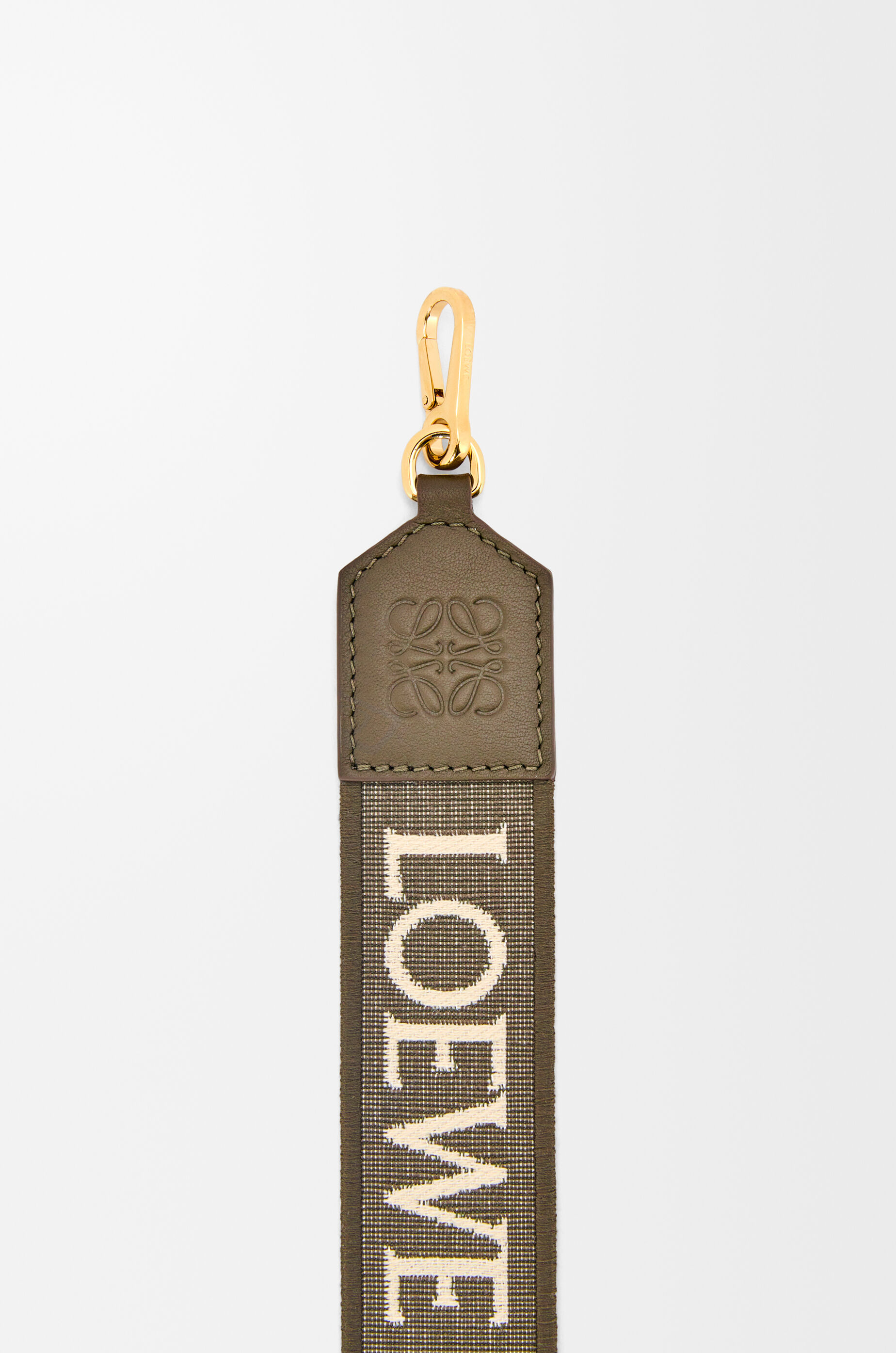 アナグラム ストラップ（ジャカード&カーフ） グリーン - LOEWE Japan