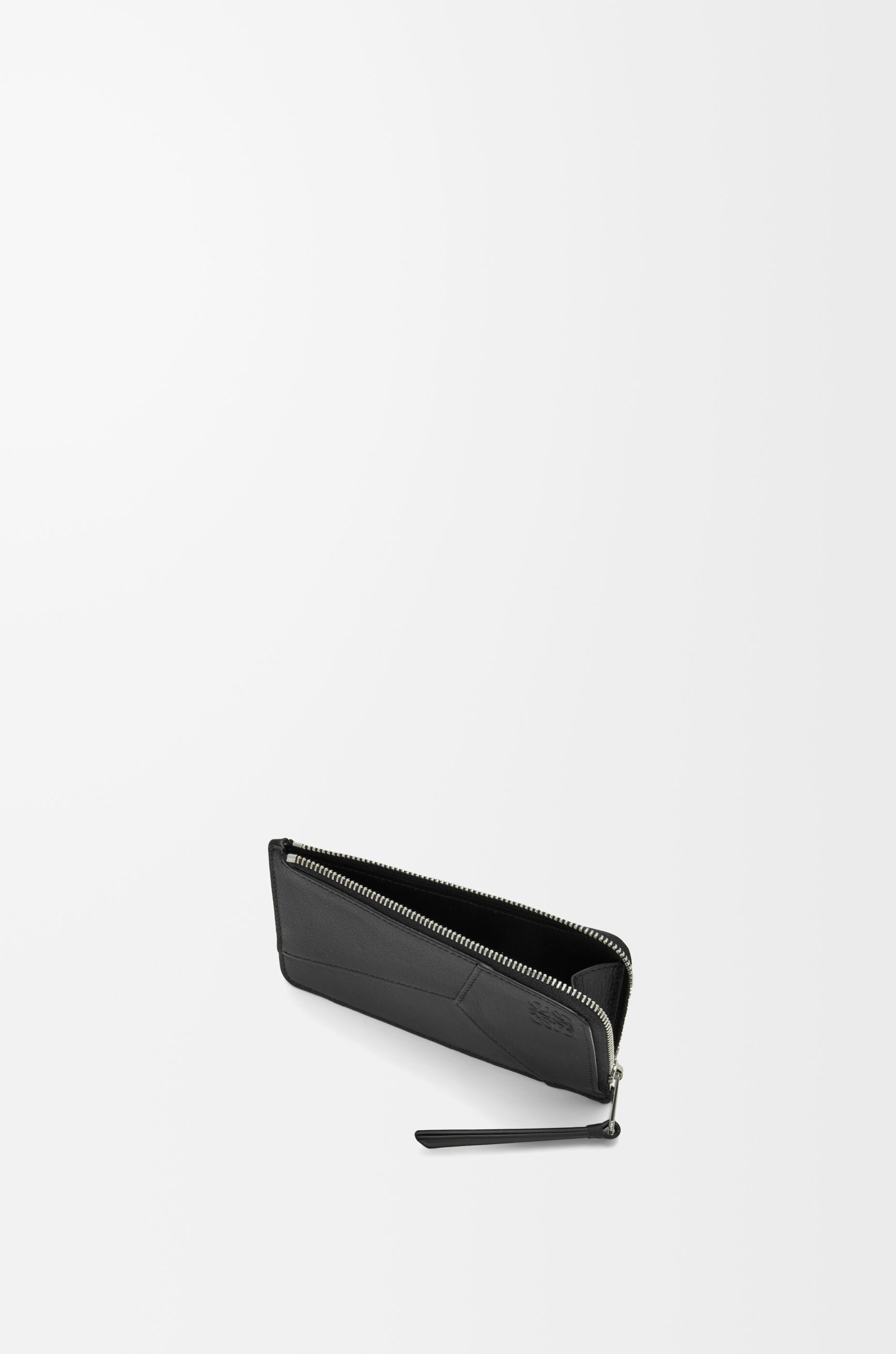 Puzzle long coin cardholder in classic calfskin Black - LOEWE USA