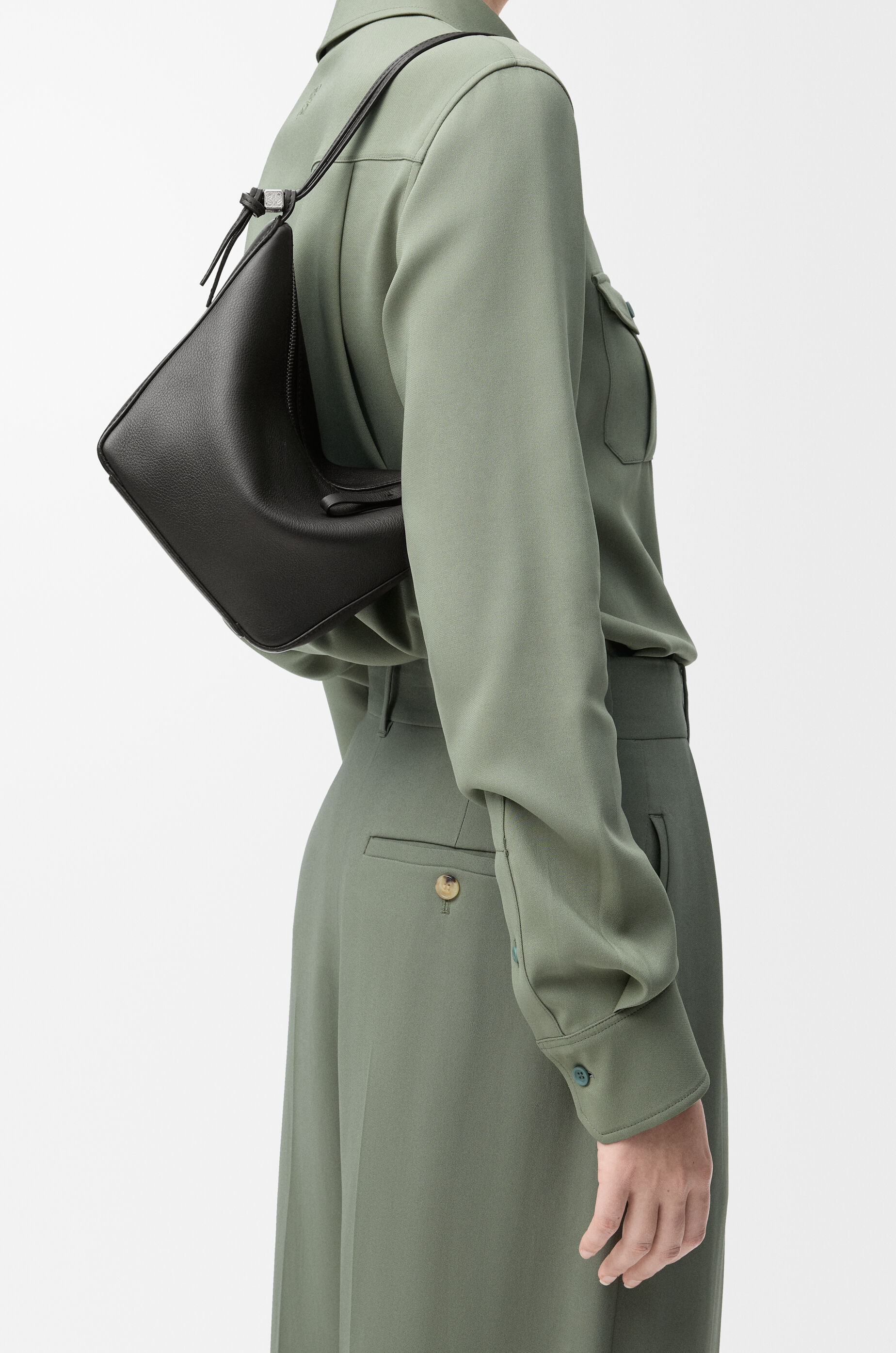 ハンモック ホーボーバッグ ミニ（クラシックカーフ） ブラック