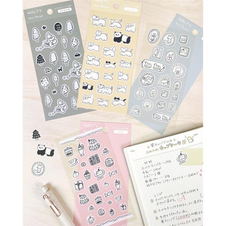 Nico-Recipe ニコレシピ マスキングテープ 国内作家 シール Nico