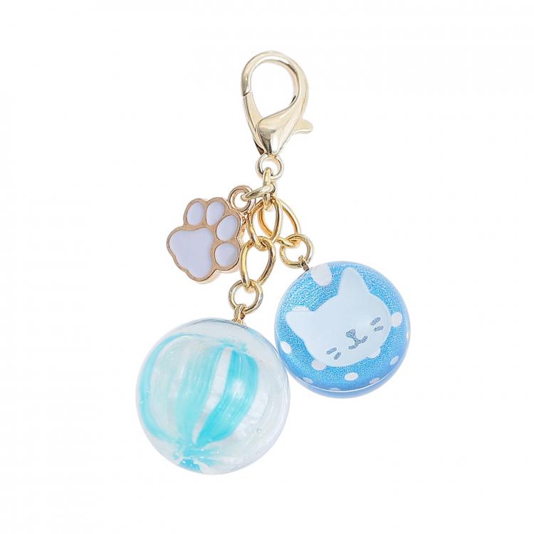 ツインチャーム ねこ青風船: ファッション＆トラベル雑貨 | ロフト