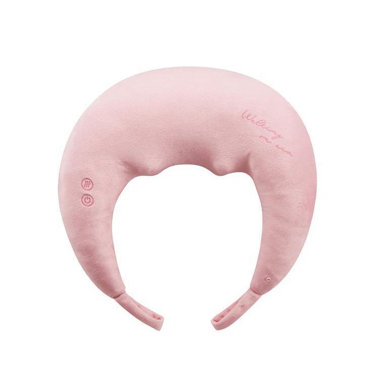 ホットネックマッサージピロー ピンク AX-HP392pk(ピンク): コスメ