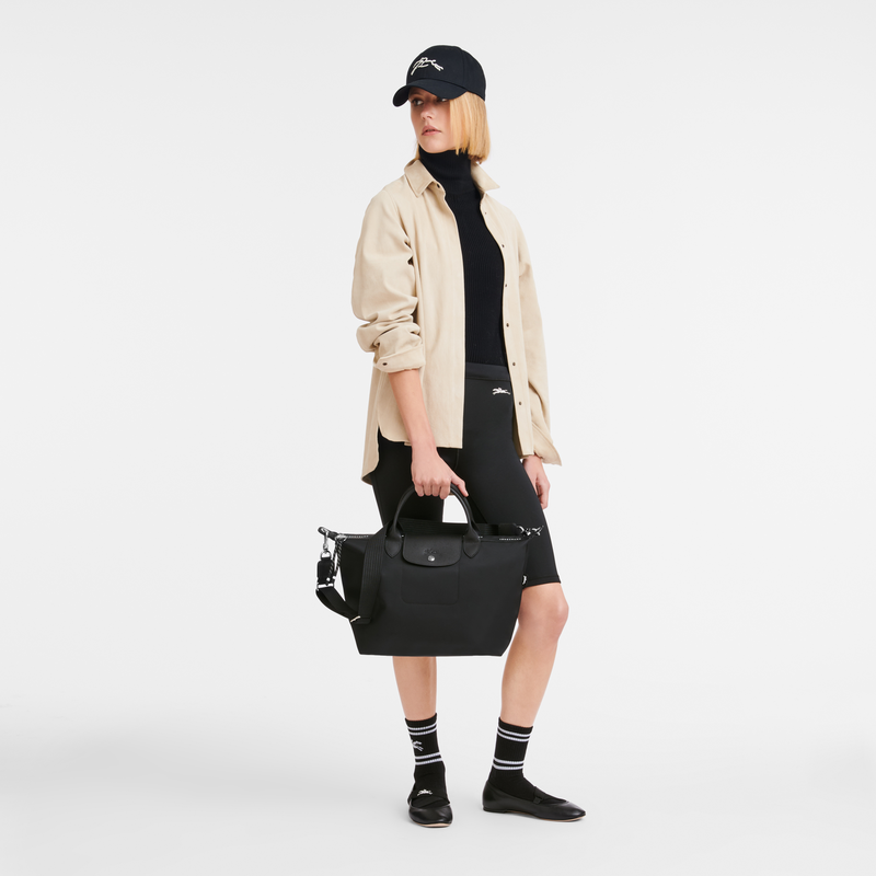 ル プリアージュ® エナジー L トップハンドルバッグ 黒 - リサイクル