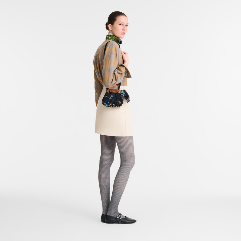 ル プリアージュ®フィレ XS クロスボディバッグ 黒 - ファブリック