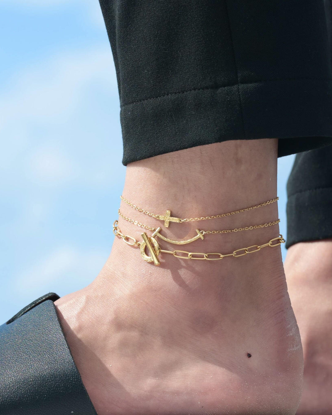 ハワイアン T字 アンクレット／316Lステンレス｜LOSEFORD 公式通販