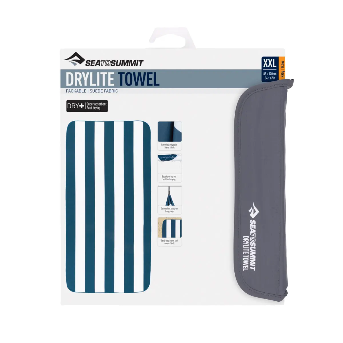 ドライライトタオル XXL(XXL ビーチブルー): シートゥサミット