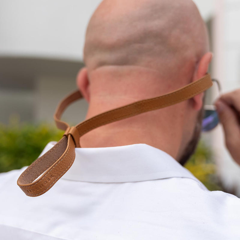 Adjustable Leather Eyeglass Strap