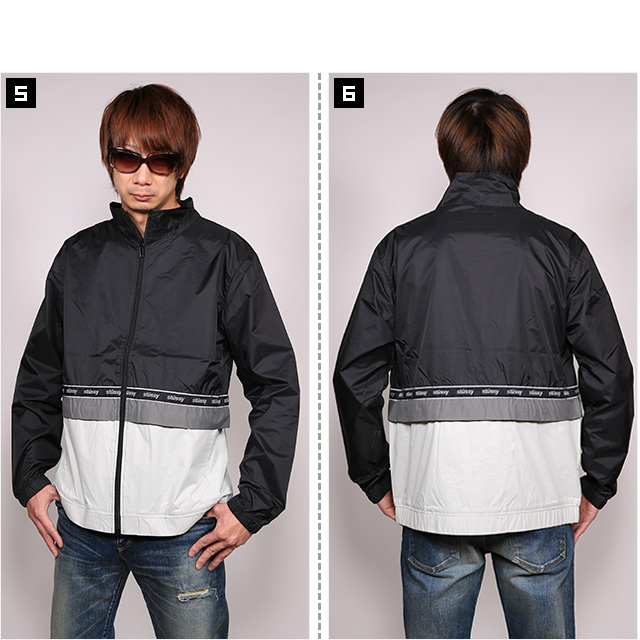 ステューシー) STUSSY NYLON WARM UP JACKET (JACKET)(17F115345-BK