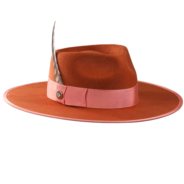 Pierce Wide Brim Wool Fedora by 9th Street Hats — Levine Hat Co.