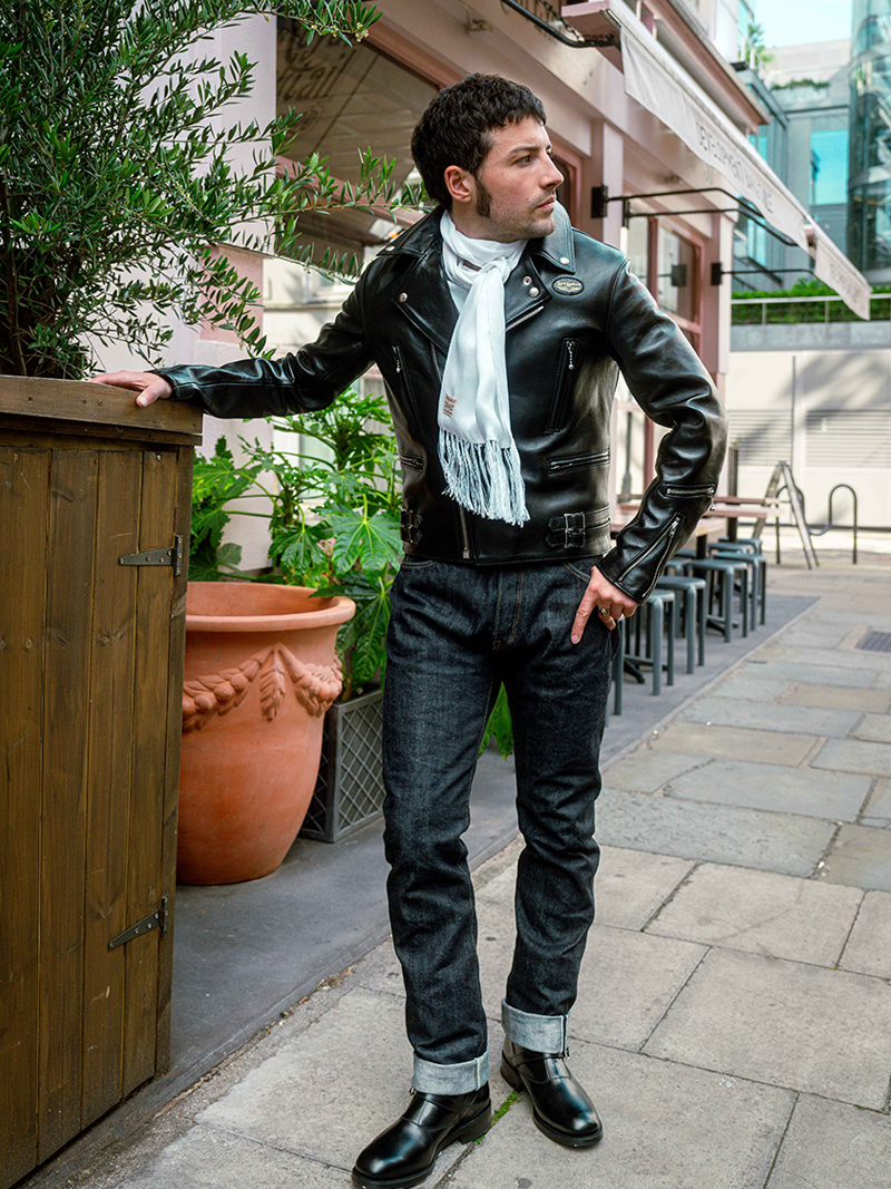 AVIAKIT Textured Weave Silk Scarf Black