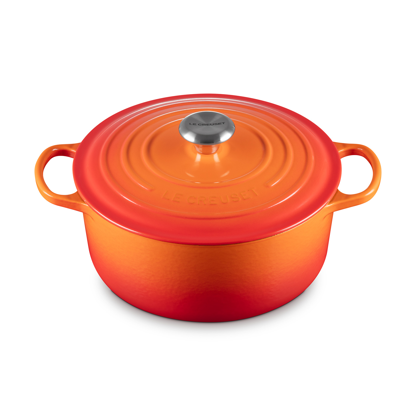 シグニチャー ココット・ロンド 26cm オレンジ | 両手鍋 ｜ル
