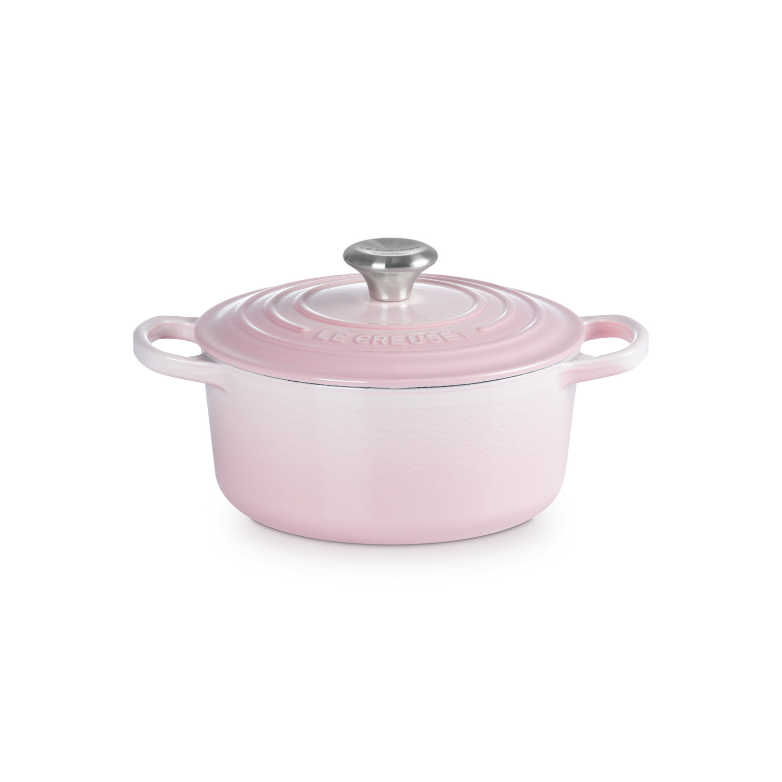 シグニチャー ココット・ロンド 18cm シェルピンク (シルバーツマミ