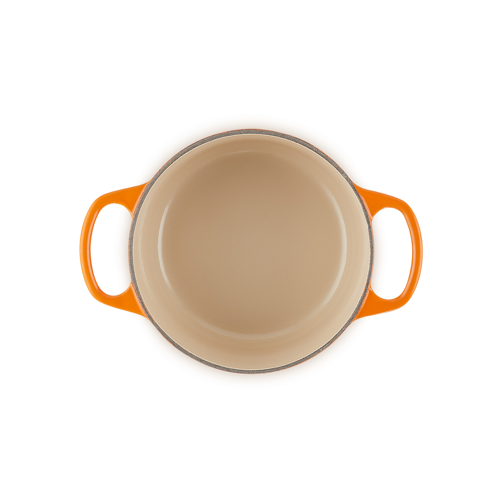 シグニチャー ココット・ロンド 16cm オレンジ (シルバーツマミ