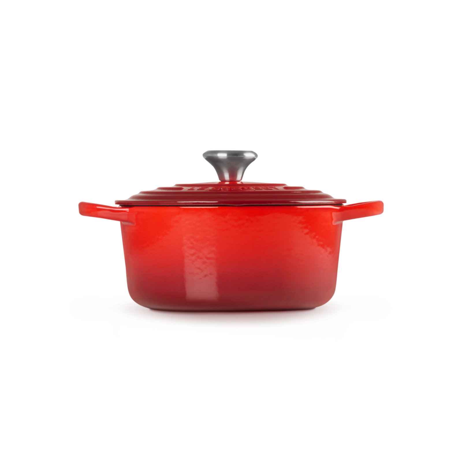 シグニチャー ココット・ロンド 18cm チェリーレッド (シルバーツマミ