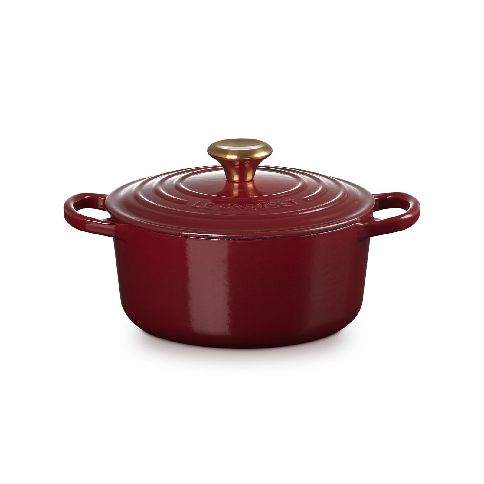 ル・クルーゼ シグニチャー ココット・ロンド 18cm [チェリーレッド