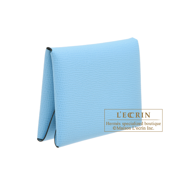 エルメス カルヴィ デュオ セレスト ヴォーエプソン シルバー金具