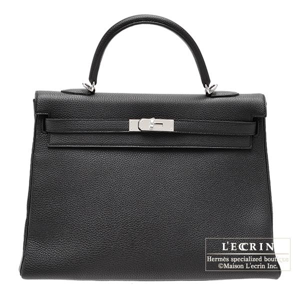エルメス ケリー35/内縫い ブラック トゴ シルバー金具 | エルメス