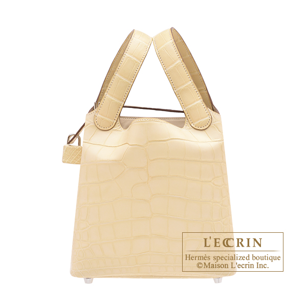 エルメス ピコタンロック18/PM ヴァニラ クロコダイル アリゲーター