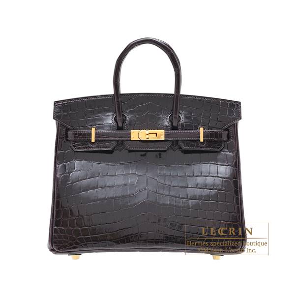 エルメス バーキン25 プルノワール クロコダイル ニロティカス