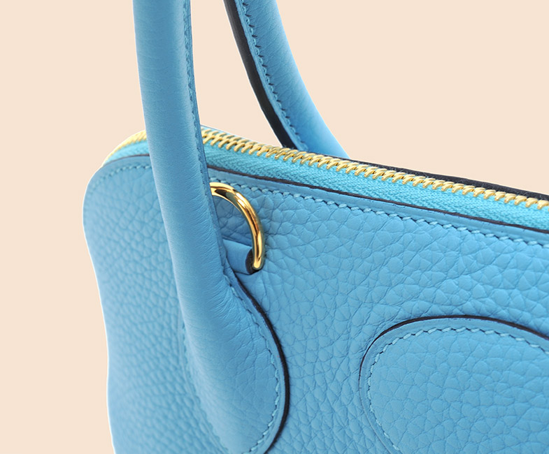 エルメス ボリード31 ブルーラン トリヨンクレマンス シルバー金具