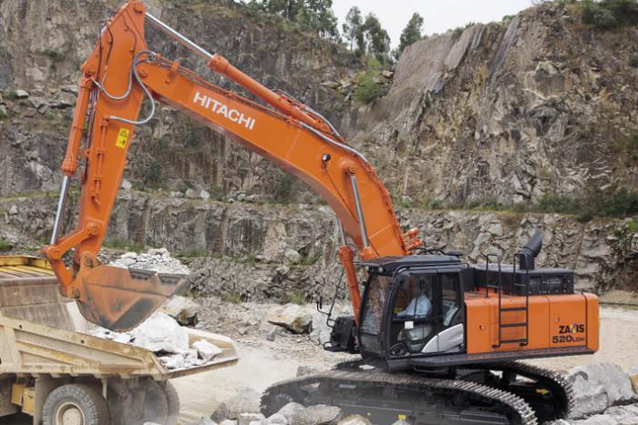 Hitachi ZX 520 LCH-5 excavator specs & dimensions (2013 - 2015