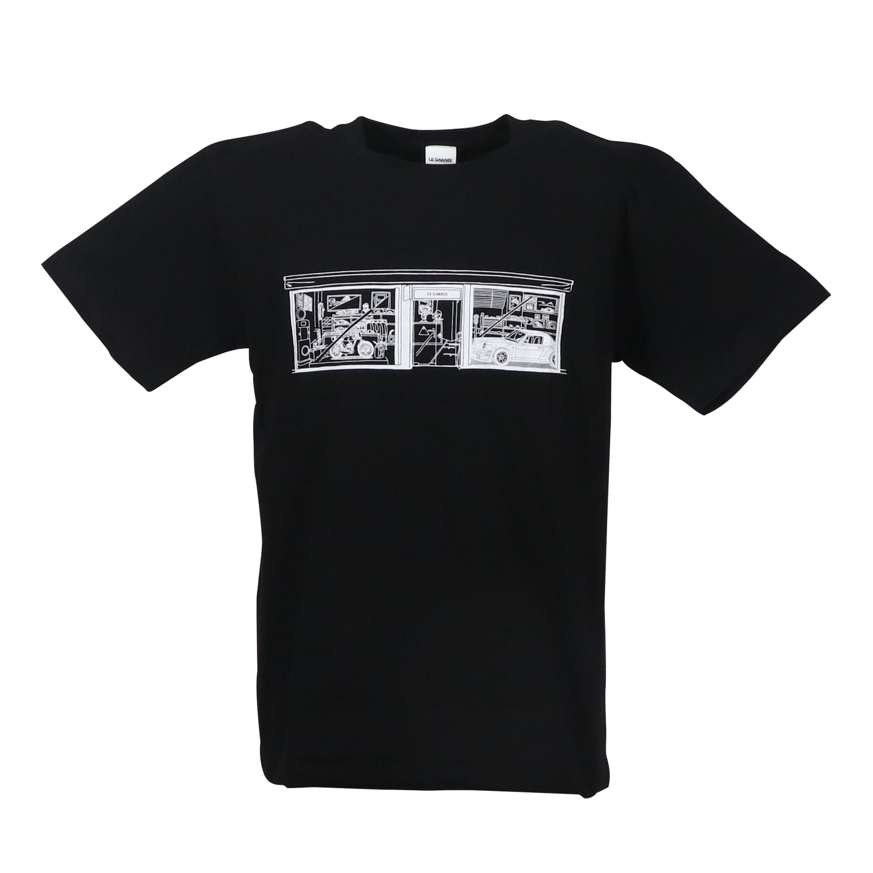 LE GARAGE（ル・ガラージュ）LE GARAGE イラストTシャツ / BLACK ｜ LE