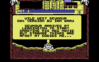 Wild West Seymour - Commodore 64 Game - Download Disk/Tape, Music