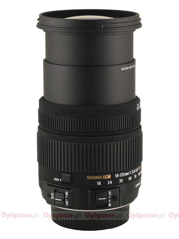 Sigma 18-125 mm f/3.8-5.6 DC OS HSM - LensTip.com