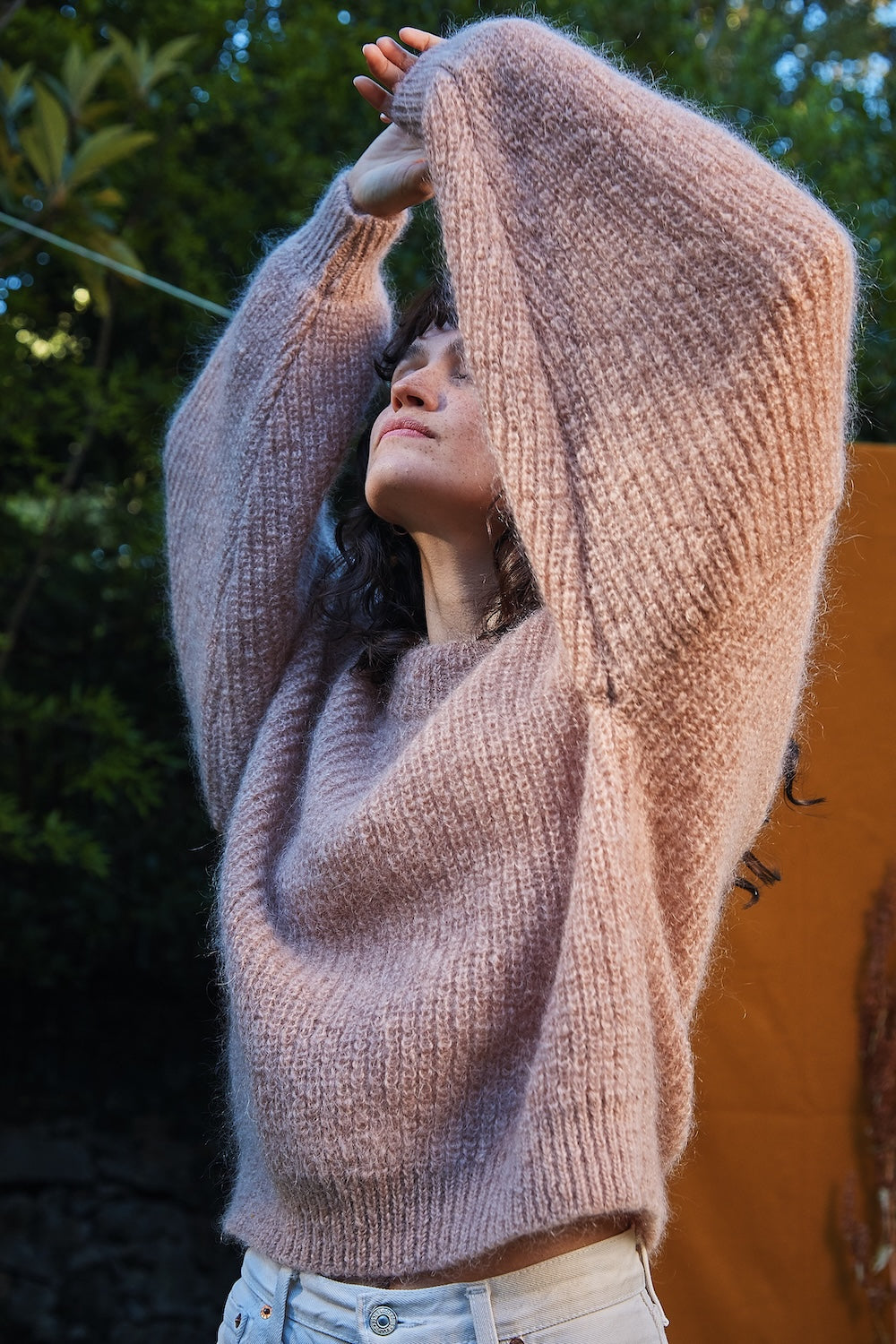 Light Pink Lucie Sweater - Soft Wool Knitwear | L'Envers
