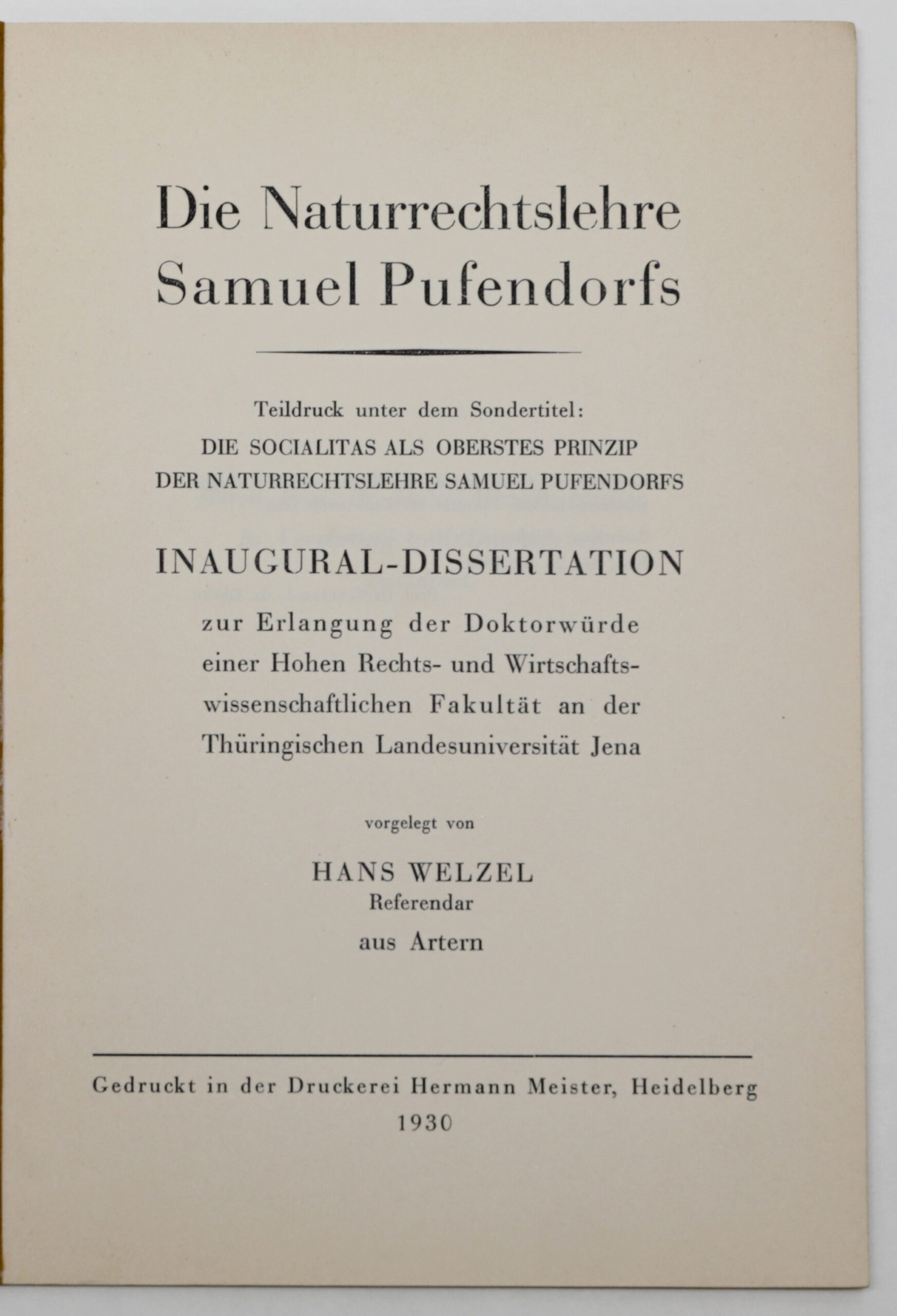 ヴェルツェル文庫 | 日本大学法学部
