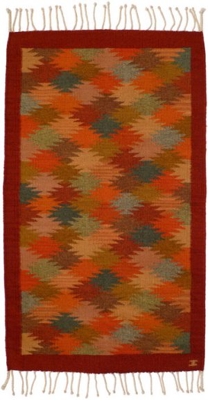 サポテック ラグ - LABRAVA [メキシコ 民芸 フォークアート 雑貨]