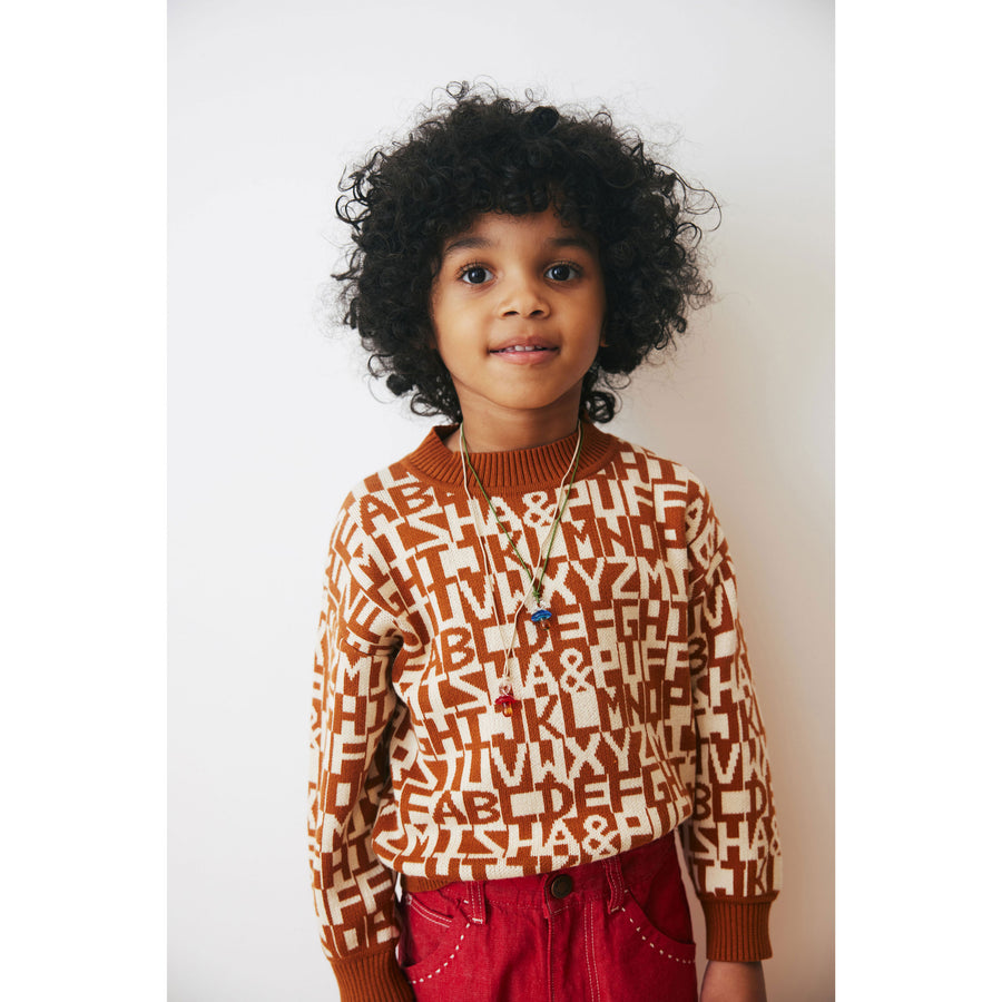 Misha and Puff Acorn Alphabet Range Sweater – Ladida
