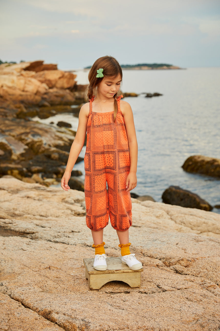 Misha and Puff Melon Patchwork Bandana Bucket Overalls – Ladida