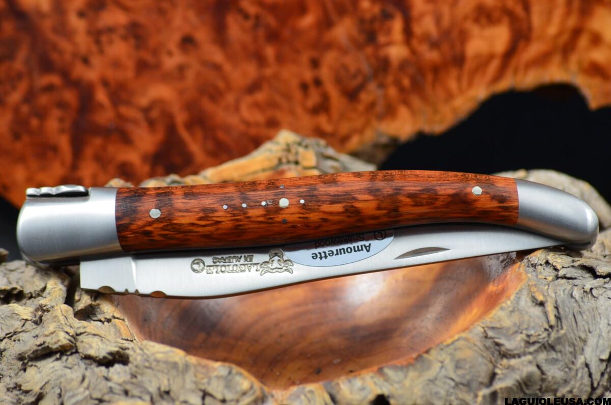 Snake Wood Handle, Single-plate, Laguiole en Aubrac Folding knife