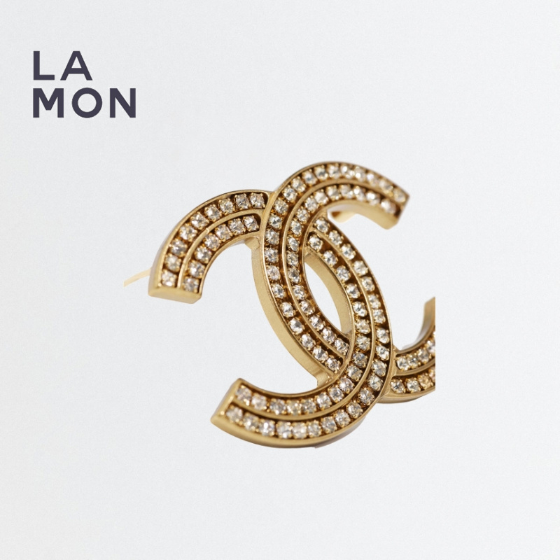 シャネル ブローチ CHANEL BROOCH AB5670 ココマーク メタル ストラス