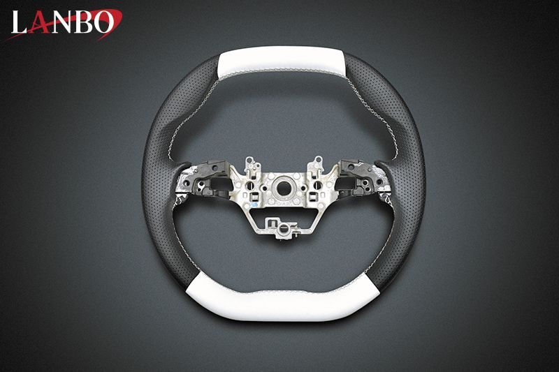 LANBO オリジナルステアリング ガングリップ : オールレザータイプ