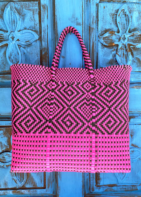 メルカドバッグ-メキシコの買い物プラカゴバッグ、マルシェかご