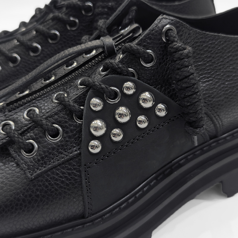 DAIRIKU [ Studs Fireman Boots ] Black | ロイド・エフダブリュー