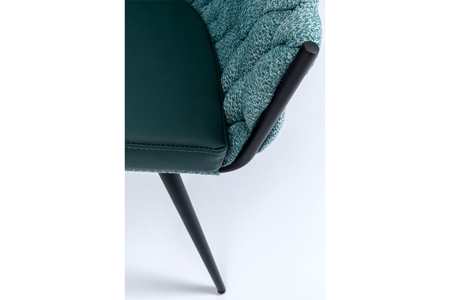 ノット ブルーグリーン アームチェア - ダイニングチェアの通販