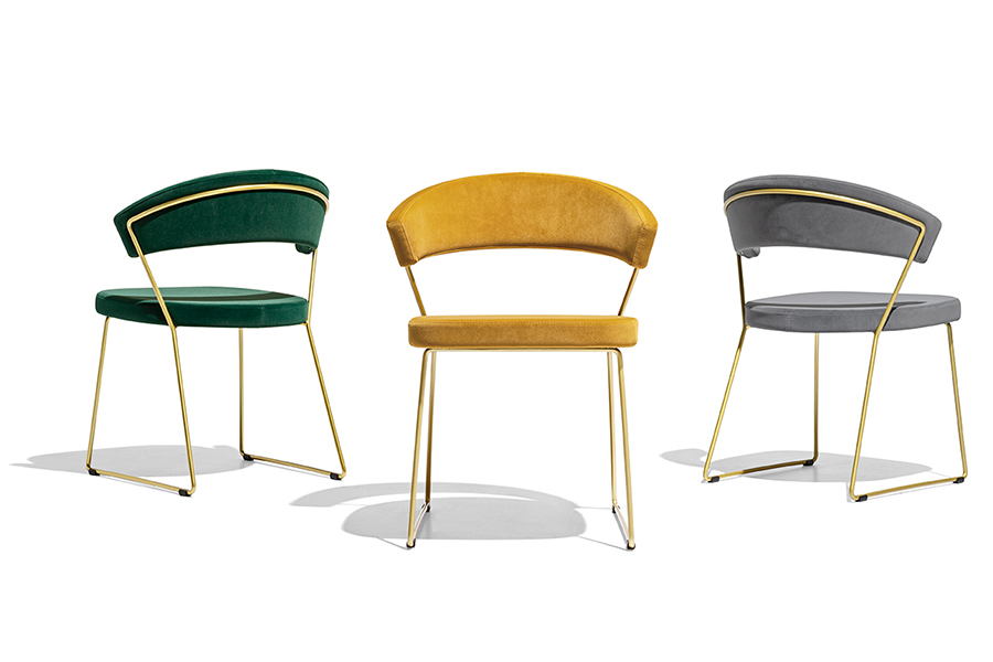 カリガリス コヌビア ニューヨーク ダイニングチェア (ファブリック