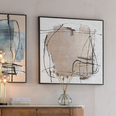 フラワリービューティー 80x120cm ガラスアート - アート・インテリア