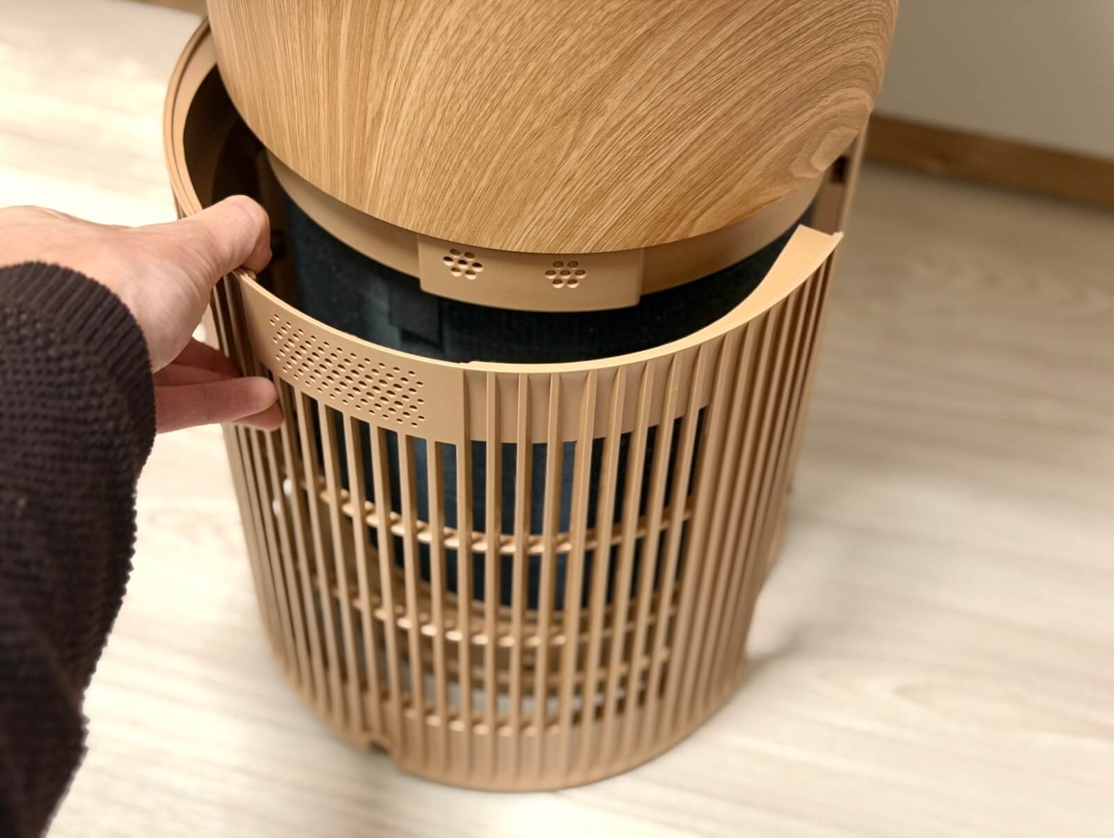 SwitchBot空気清浄機Table(ナチュラル)レビュー｜家具と家電が融合した