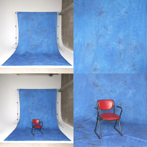 背景ムラ布・バックグランドクロス/ムラバック ブルー系（3x6m