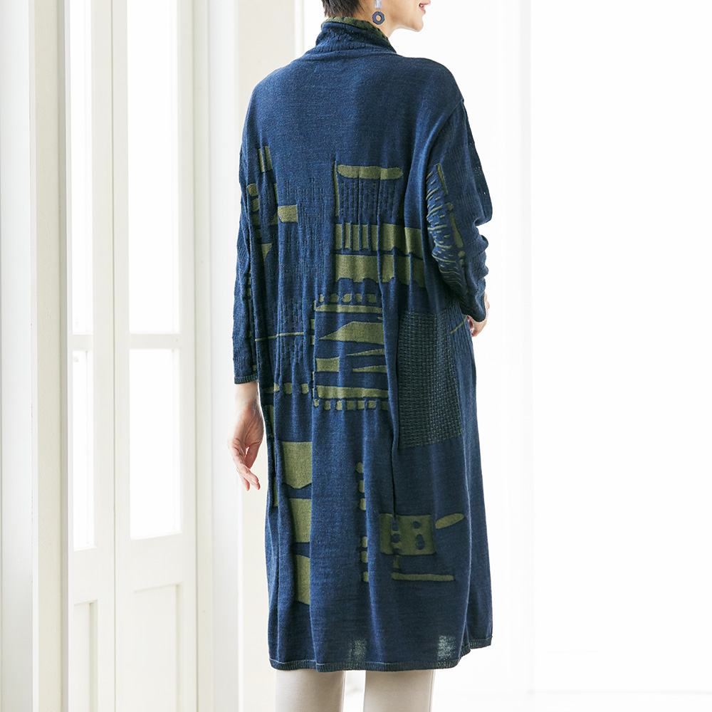 FUGAFUGA パッチワーク風ニットワンピース | ライトアップオンラインストア